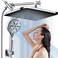 BSTHAONE Rainfall Shower Head with Handheld 14 Inch Rain Shower Head ComboHigh Pressure Fixed Showerhead and 10 Spray Settings Handheld Shower HeadsBathroom AccessoriesChrome