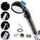 PumodTec Filtered Shower Head with Handheld High Pressure Mineral ShowerHead with Filters for Hard Water Reduces Dry Itchy Skin Easy Instal 4 Modes Water Saving Durable Detachable anti blocking