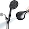 egretshower High Pressure Handheld Shower Head 10Setting Showerhead 47Detachable Showerhead Set with 5ft Hose Adjustable Bracket and Builtin Power Wash to Clean Tub Tile Pets Black