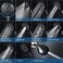 egretshower High Pressure Handheld Shower Head 10Setting Showerhead 47Detachable Showerhead Set with 5ft Hose Adjustable Bracket and Builtin Power Wash to Clean Tub Tile Pets Black