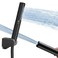 Hoimpro Homipro Matte Black Brass 2 In 1 Function High Flow Handheld Shower Head Set High Pressure 7 Inch Black Finish Shower Head Sprayer Hand Shower Wand with 59 Inch Hose Bracket