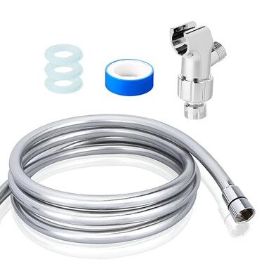 MAAS & Maas and Bath Shower Hose Bracket Accessories Kit Fast Easy Setup Reliable and Leak Proof Durable Long Hose for Improved Hand Held Showerhead Range Water Pressure