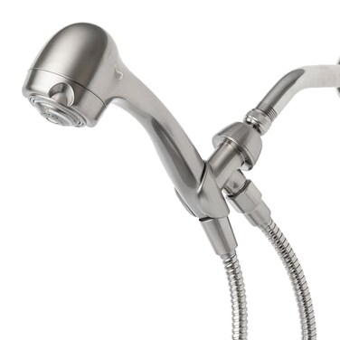 Niagara Conservation Luxurious WaterEfficient Handheld Showerhead Earth Massage Spa with 3 Spray Settings Brushed Nickel Finish 15 GPM Includes 72Inch Hose and Mounting Bracket N2945BN