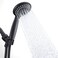 BRIOUT Shower Head with Handheld Briout 5Settings Showerhead High Pressure Powerful Water Spray Shower Head with Stainless Steel Hose and Adjustable Mount Matte Black