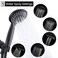 BRIOUT Shower Head with Handheld Briout 5Settings Showerhead High Pressure Powerful Water Spray Shower Head with Stainless Steel Hose and Adjustable Mount Matte Black