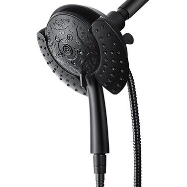INAVAMZ Shower Head with Handheld High Pressure 2IN1 Shower Head with 72 Rainfall Shower Handheld Shower Head with Hose Black Shower Trim Systems