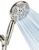 BOWGER High Pressure Shower Head with Handheld 5 Spray Settings High Flow Detachable Rain Shower Heads with 60 Extralong Stainless Steel Hose and Adjustable Bracket with Brass Joint Brushed Nickel