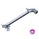 Burginwin 11 Inch Shower Head Extension Arm ChromeSolid Brass Adjustable Shower Arm ExtensionLower Or Raise Any Rain Or Handheld Showerhead To Your Height Angle Universal Connection