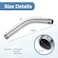 DuckcowsC 123815 8 Inches Shower Arm Shower Pipe Arm Extension Replacement Parts for Moen Shower Head Chrome Color