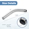 DuckcowsC 123815 8 Inches Shower Arm Shower Pipe Arm Extension Replacement Parts for Moen Shower Head Chrome Color