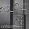 Singing Rain 5 Inch Adjustable Shower Head Extension Arm With Locking Set Screw 304 Stainless Steel Chrome Angle Height Adjustable Easy Install G12 Universal Connector Compatible Chrome Finish