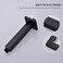 YJROOMS 6 Inch Ceiling Mount Shower Arm Matte Black Square Shower Head Pipe With Flange 12 NPT Tapered Threads Rain Shower Arm