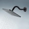 DIKUROOMS 8 Inch SShape Curved Shower Arm with Flange Stainless Steel Shower Head Extension Replacement Pipe ArmOil Rubbed Bronze