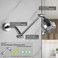 Pichrain Adjustable Shower Head Extension Arm All Metal Shower Head Extender with Locking Nut G12 Universal Connector for FixedRainHandheld Showerheads Easy Installation Chrome 10 Inch