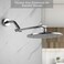Pichrain Adjustable Shower Head Extension Arm All Metal Shower Head Extender with Locking Nut G12 Universal Connector for FixedRainHandheld Showerheads Easy Installation Chrome 10 Inch