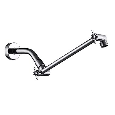 Pichrain Adjustable Shower Head Extension Arm All Metal Shower Head Extender with Locking Nut G12 Universal Connector for FixedRainHandheld Showerheads Easy Installation Chrome 10 Inch