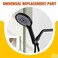 inwindrain All Metal Handheld Shower Head Holder Adjustable Wand Holder with Universal Arm Mount and Brass Pivot Ball