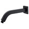 DIKUROOMS Angled Shower Arm with FlangeSquare Shaped Shower Arm 8 Inches WallMounted for Fixed Shower Head Replacement Stainless Steel Matte Black