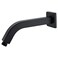 DIKUROOMS Angled Shower Arm with FlangeSquare Shaped Shower Arm 8 Inches WallMounted for Fixed Shower Head Replacement Stainless Steel Matte Black