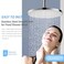 Enoughmen Ceiling Mount Shower Arm with Flange Rain Shower Arm Extension for Fixed Shower Heads Bathroom Shower Arm Replacement12 Inch Chrome