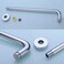 CANRAY Chrome Shower Extension Arm and Flange 16 Inch Stainless Steel Extra Long Arm with Check Valve for Rain Shower Head Universal Showering Components Straight WallMounted