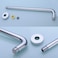 CANRAY Chrome Shower Extension Arm and Flange 16 Inch Stainless Steel Extra Long Arm with Check Valve for Rain Shower Head Universal Showering Components Straight WallMounted