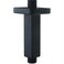 DEOLER Matte Black Shower Arm with Flange Square 4 Inch Stainless Steel Ceiling Mount Square Shower Extender for Fixed Shower Head Straight Rainfall Shower Head Arm Extension