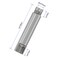 FOCMKEAS Shower Head Extension Arm Extender Stainless Steel 12PT Male to 12PT Female Thread 4100mm Length Cast Pipe Fitting Coupler Extension Tube Bathroom Accessory