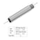 FOCMKEAS Shower Head Extension Arm Extender Stainless Steel 12PT Male to 12PT Female Thread 4100mm Length Cast Pipe Fitting Coupler Extension Tube Bathroom Accessory