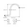 HAOXIN Shower Arm and Flange 12inch High Rise Extension Shower Arm Replacement Part for Rainfall Shower HeadChromeSA03C