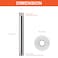 HarJue Ceiling Mounted Shower Arm Rain Shower Extension Arm with Flange and Teflon Tape Stainless Steel Ceiling Mount Shower Extender for Fixed Shower Head 6 Inch Chrome