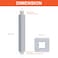 HarJue Ceiling Mounted Shower Arm Rain Shower Square Extension Arm with Flange and Teflon Tape Stainless Steel Ceiling Mount Shower Extender 6 Inch Chrome