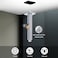 HarJue Ceiling Mounted Shower Arm Rain Shower Square Extension Arm with Flange and Teflon Tape Stainless Steel Ceiling Mount Shower Extender 6 Inch Chrome