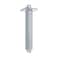 HarJue Ceiling Mounted Shower Arm Rain Shower Square Extension Arm with Flange and Teflon Tape Stainless Steel Ceiling Mount Shower Extender 6 Inch Chrome