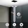 HarJue Ceiling Mounted Shower Arm Rain Shower Square Extension Arm with Flange and Teflon Tape Stainless Steel Ceiling Mount Shower Extender 8 Inch Chrome