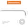 HarJue Shower Arm with Flange and Teflon Tape Wall Mounted Shower Pipe 304 Stainless Steel Extension Arm for Fixed Shower Head Handheld 15 Inch Chrome