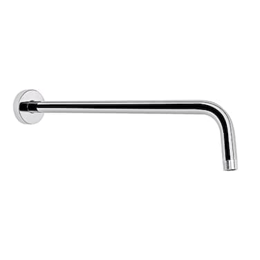 HarJue Shower Arm with Flange and Teflon Tape Wall Mounted Shower Pipe 304 Stainless Steel Extension Arm for Fixed Shower Head Handheld 15 Inch Chrome