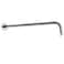 HarJue Shower Arm with Flange and Teflon Tape Wall Mounted Shower Pipe 304 Stainless Steel Extension Arm for Fixed Shower Head Handheld 24 Inch Chrome