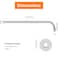 HarJue Shower Arm with Flange and Teflon Tape Wall Mounted Shower Pipe 304 Stainless Steel Extension Arm for Fixed Shower Head Handheld 24 Inch Chrome