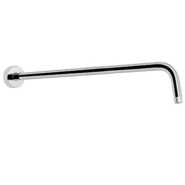 HarJue Shower Arm with Flange and Teflon Tape Wall Mounted Shower Pipe 304 Stainless Steel Extension Arm for Fixed Shower Head Handheld 24 Inch Chrome