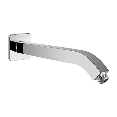 HarJue Shower Arm with Flange and Teflon Tape Wall Mounted Square Shower Pipe 304 Stainless Steel Extension Arm for Fixed Shower Head Handheld Shower 10 Inch Chrome