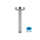 Lordear Ceiling Mounted Shower Arm 6 Inch Shower Pipe with Flange 12 NPT Round Shower Stem for Rain Shower Head Chrome