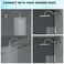Lordear Wall Mounted Shower Arm 10 Inch Shower Pipe with Flange 12 NPT SShape Shower Stem for Shower Head Brushed Nickel