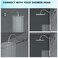 Lordear Wall Mounted Shower Arm 10 Inch Shower Pipe with Flange 12 NPT SShape Shower Stem for Shower Head Brushed Nickel