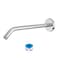 Lordear Wall Mounted Shower Arm 8 Inch Shower Pipe with Flange 12 NPT Round Shower Stem for Shower Head Chrome