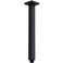 TRUSTMI Matte Black Shower Arm with Flange 16 Inch Top Ceiling Mounted Extension Pipe for Rainfall Shower Head Stainless Steel Square Shaped