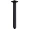 TRUSTMI Matte Black Shower Arm with Flange 16 Inch Top Ceiling Mounted Extension Pipe for Rainfall Shower Head Stainless Steel Square Shaped