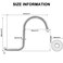 NearMoon High Rise S Shape Shower Extension Arm Shower Head Extender Shower Arm with Flange Standard 12 Connection Bathroom Accessory 13 Inch Chrome Finish