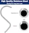 NearMoon High Rise S Shape Shower Extension Arm Shower Head Extender Shower Arm with Flange Standard 12 Connection Bathroom Accessory 13 Inch Chrome Finish