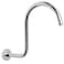 NearMoon High Rise S Shape Shower Extension Arm Shower Head Extender Shower Arm with Flange Standard 12 Connection Bathroom Accessory 13 Inch Chrome Finish